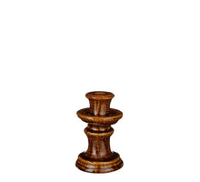 Elena candlestick brown - h14.5xd9cm