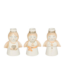 Kandelaar engel wit 3 assorti - l9xb6,5xh14cm
