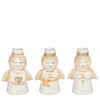 Kandelaar engel wit 3 assorti - l9xb6,5xh14cm