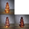 Purple light pink red tree with 3 assorted 10 LED lights - H28 x D15 cm - Battery not included with timer