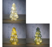 Yellow, white, green, 3-pack, 10-light bulb, H28 x D15 cm, battery-free, with timer