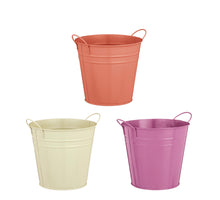 Joey pot rond lila zalm beige 3 assorti - h13xd14cm