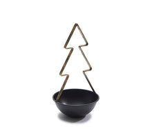 Metal bowl tree Ø12x26cm black/gold
