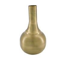 Vase aluminium 17x17x30cm Antique Brass