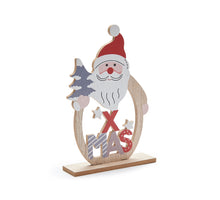 Wooden Santa open  18x27cm