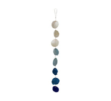 Garland gradient capiz 9x2x100cm Blue mix