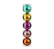 Bal onbreekbaar goud groen roze oranje fuchsia 5 stuks - d20cm