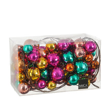 Slinger meerkleurig - l180cm - goud groen roze oranje fuchsia