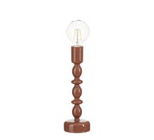 Oxford tafellamp led glas bruin battery operated - h28xd9cm