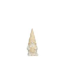 Decoratie gnoom off white - l5xb4,5xh11,5cm