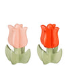 Decorative tulip pink red 2 assorted - h11.5xd7.5cm