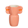 Cleo vaas roze - l16xb9,5xh18,5cm