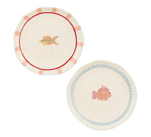 Ariane dinerbord roze blauw 2 assorti - h3xd26,5cm