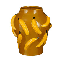 Moza vaas geel - h30xd26,5cm