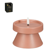 Olielamp led roze battery operated en timer - h6,5xd9cm