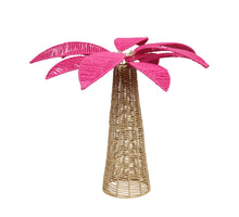 Palm tree paper rope 60x60x60cm Pink/Natural
