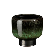 Lizz pot rond d.groen - h17,5xd18,5cm