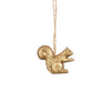Ornament eekhoorn goud - l5,5xb2xh4,5cm