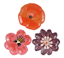 Elvira ontbijtbord paars roze oranje 3 assorti - l23xb22,5xh2,5cm
