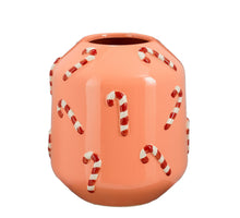 Vaas zuurstok roze - h28xd25,5cm