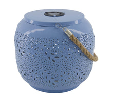 Lantern solar metal 28x28x25cm Blue