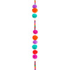 Slinger pom pon meerkleurig - h180xd4cm