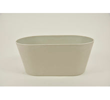 Bak ovaal melamine grijs 27x15x12cm
