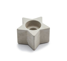 Cement t-light holder star Ø9cm