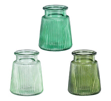 Addy vaas l.groen 3 assorti - h12xd10cm