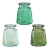 Addy vaas l.groen 3 assorti - h12xd10cm