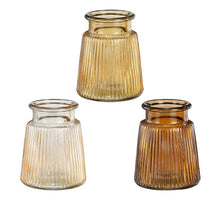 Addy vaas l.bruin 3 assorti - h12xd10cm