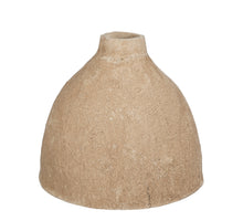 Decoratie vaas recycled paper l.bruin - h18xd19cm