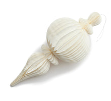Paper ornament hanger Ø35x78cm cream