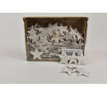 Berkenschors sterren white-wash 3 cm 100 stuks