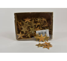 Berkenschors sterren goud 3 cm 100 stuks