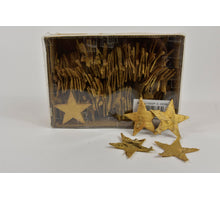Berkenschors sterren goud 5 cm 100 stuks
