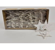 Berkenschors sterren white-wash 7 cm 100 stuks