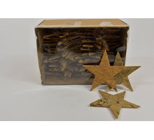 Berkenschors sterren goud 9 cm 50 stuks