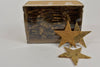 Birch bark stars gold 9 cm 50 pieces