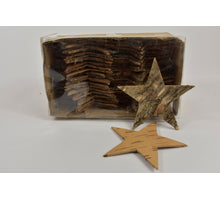 Berkenschors sterren naturel 11 cm 50 stuks