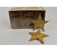 Berkenschors sterren goud 11 cm 50 stuks