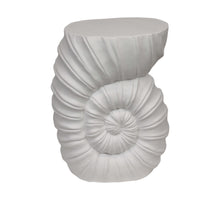 Side table shell magnesium 38x28x48cm White