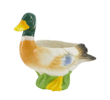 Planter duck ceramic 18.1x8.8x16cm Multi