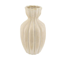 Vase ceramic 13.5x13.5x25cm Off white