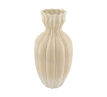 Vase ceramic 17.5x17.5x35.5cm Off white