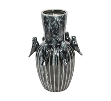Vase ceramic 26.5x26.5x38cm Distress Black