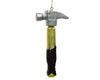 Ornament hammer glass silver and gold glitter details - L6.5 W2 H13cm