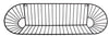 Wandschap "Merel" L zwart metaal 60x15x15cm
