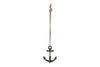 Wall decoration "Anchor" on rope brown cast iron 12x2x15.5cm