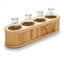 Flower holder 4 bottles 'Reed' 37cm